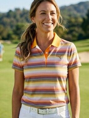 PUMA Dri-Fit Wailea Golf Club Polo Shirt with Dry Cell Technology, Size Medium